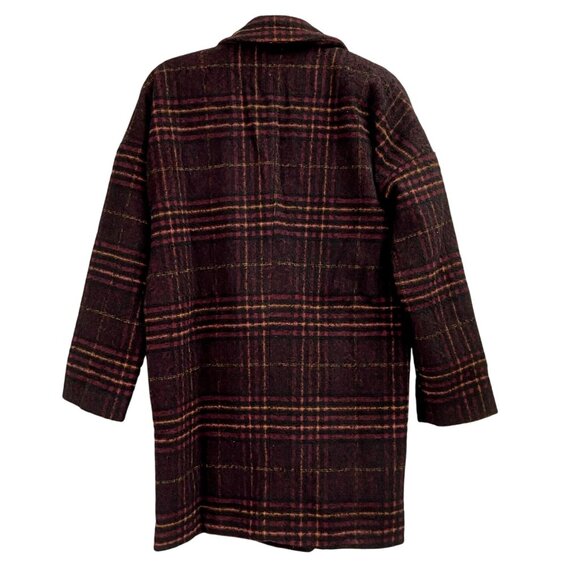 Nasty Gal "I Want You So Plaid" Oversized Boyfriend Coat Blazer Size S Jacket - Picture 6 of 9